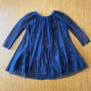 Stella McCartney Kids Navy Tulle Star Dress Size 2